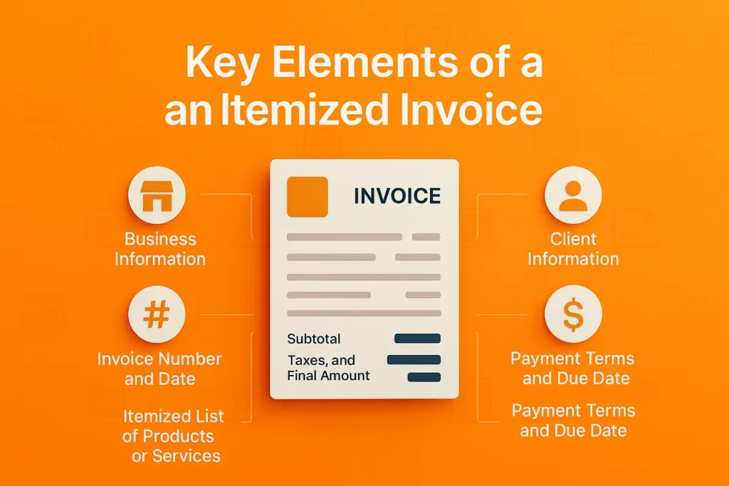 Elements of An Itemized Invoice