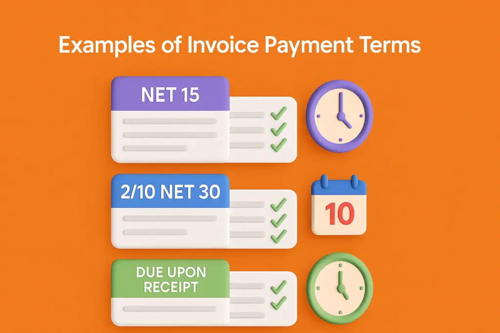 example of Invoice Payment Terms