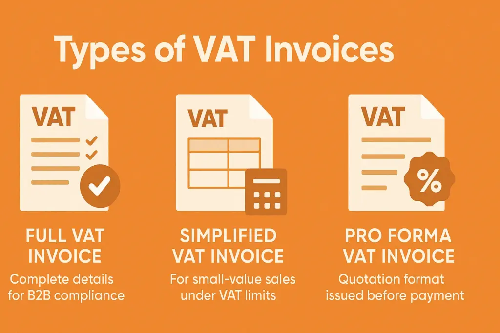 Types of VAT Invoices