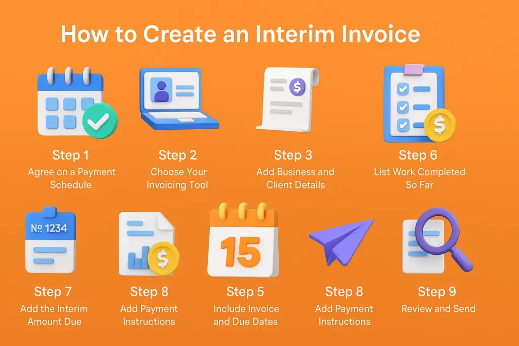 How to Create Interim Invoice