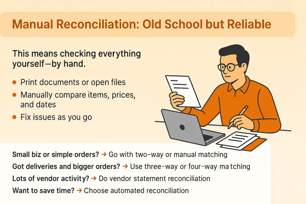 Manual Invoice reconciliation