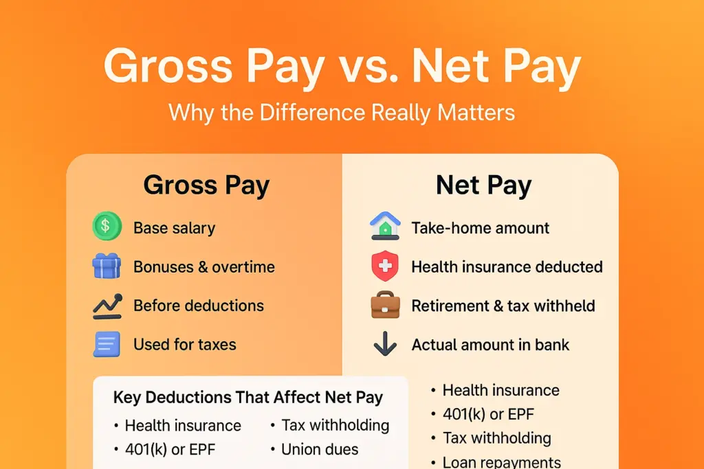 Gross pay vs net pay