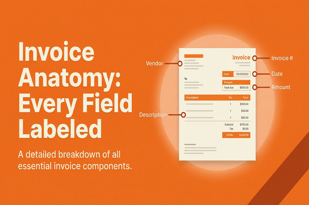 Invoice Anatomy: Every Field Labeled — a detailed breakdown of all essential invoice components