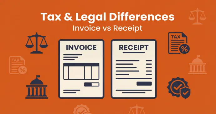 Invoice vs Receipt — tax implications and legal differences for businesses