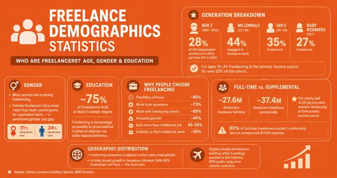Freelance Demographics Statistics