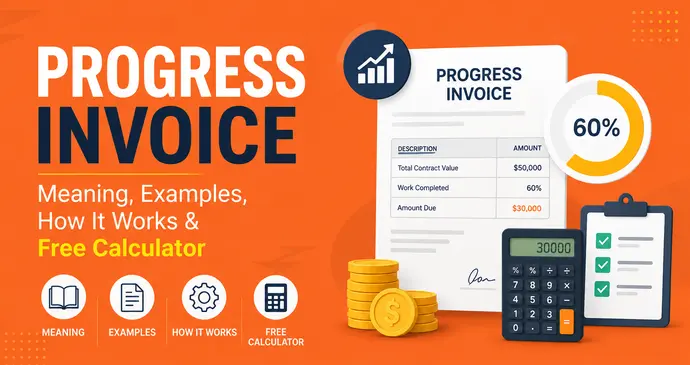 Progress Invoice Meaning, Examples, How It Works & Free Calculator